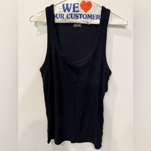 Aerie Tank Top. Black Beater.  Size Large.